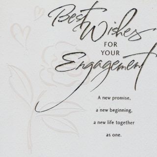 Best Wishes for Your Engagement Greeting Card 1