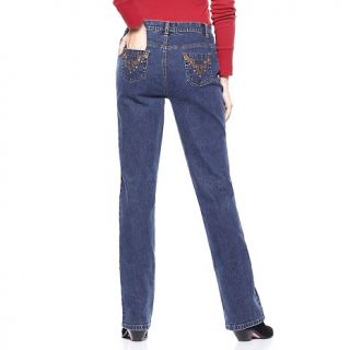 206 941 diane gilman embellished pocket boot cut jeans note customer