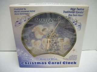 Feldstein Make A Wish Christmas Carol Clock 12 Carols