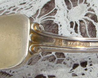 LUNT Chatelaine Enid *Bright Cut* Sterling Silver Master Butter Knife