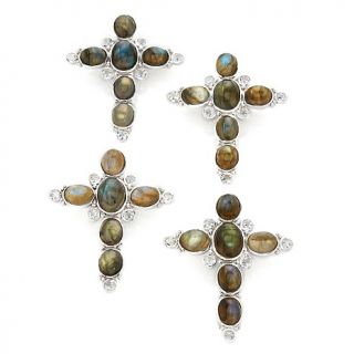Jewelry Pendants Religious Sally C Treasures Labradorite and Gem
