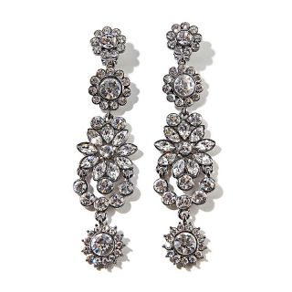 228 917 colleen lopez multi shaped crystal flower drop earrings rating