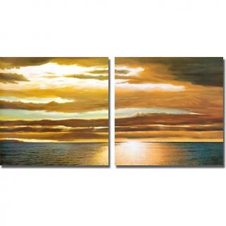 House Beautiful Marketplace Reflections on the Sea Canvas Art Set of 2