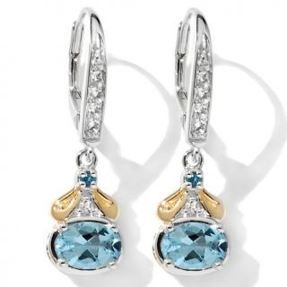 Jewelry Earrings Drop Victoria Wieck Aqua and Gem Earrings