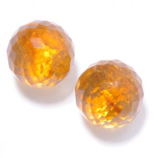 144 217 age of amber age of amber faceted amber stud sterling silver