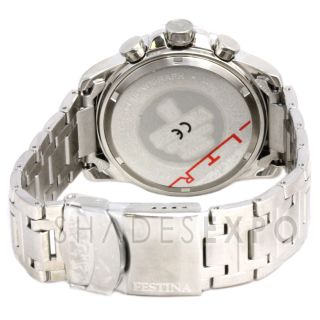 New Festina Watches F16358 2 Silver Chrono Blue