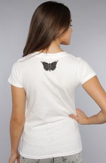 Dangerously Beautiful The DB Logo Tee in White