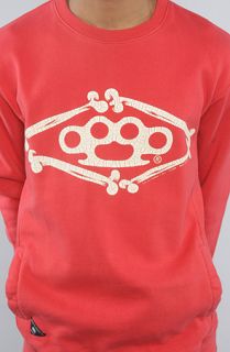 10 Deep The Diamond Bones Crewneck Sweatshirt in Red