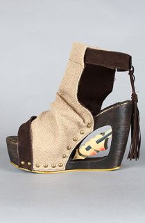 Irregular Choice The Woodsock Shoe in Natural