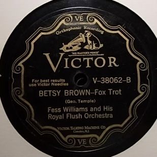 FESS WILLIAMS ROYAL FLUSH ORCHESTRA Betsy Brown