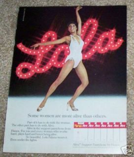 1977 Hanes Pantyhose Lola Falana Dancing Legs Hose Ad