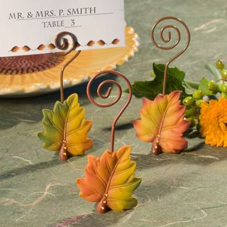  Design Fall Autumn Themed Place Card Holder Wedding Reception Favor