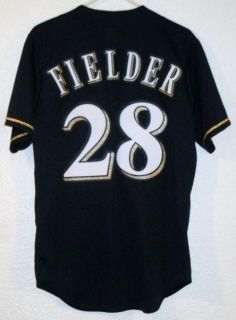  Authentic Milwaukee Brewers Prince Fielder Majestic Jersey Sz S Small