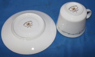 Signature Collection Petite Bouquet China Cup Saucer