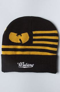 Wutang Brand Limited The Wu All America Beanie in Gold Black