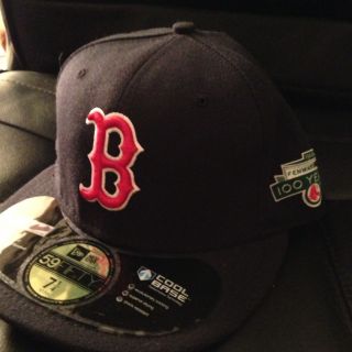Boston Red Sox 100 Year Fenway on Field New Era 59Fifty Hat Cap 7 1 4