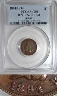  Indian Cent FS 301 Snow 1 FS 011 VG10 PCGS Rarity 7 2 Coin Facts