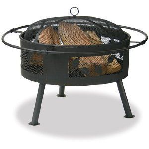 Uniflame Fireplace Outdoor Firepit Pit Table Patio Camp Camping Fire