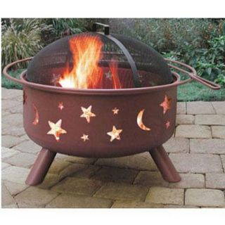  Big Sky Stars and Moon Wood Fireplace Georgia Clay Outdoor