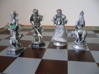Vintage Fantasy of The Crystal Chess Set 1990 Danbury Mint Chess