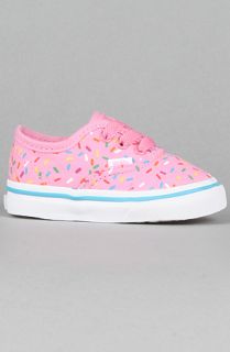 Vans The Toddler Authentic Sneaker in Pink Sprinkles