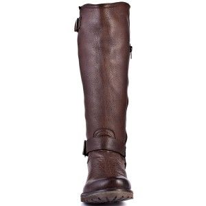 NEW Steve Madden  Womens Fairport Brown Leather Boots Size 8.5