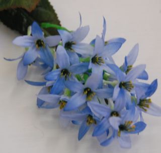 Artificial Silk Flower Rose Blue Star Orchid Flowers