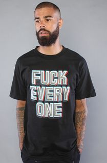 7th Letter The Fuck Everyone Tee in Black