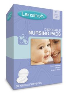 Lansinoh 20265 Disposable Nursing Pads 60 Count Boxes Pack of 4