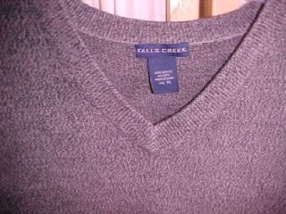 mens falls creek sweater vest gray size xl new