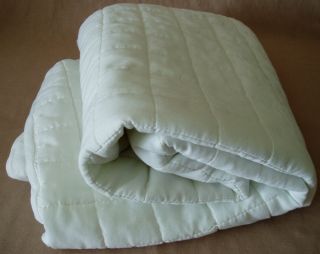   Crib Matress Pad Cover Protector Especially for Baby WHT Quilted EUC