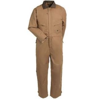  , BERNE DUCK BROWN Insulated COVERALLS, NEW hunt work hike fish camp