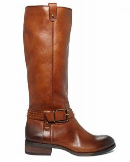 Jessica Simpson Essence Whiskey Brown Leather Tall Riding Boots 9 New