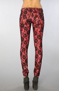 Tripp NYC The Rose Lace Printed Pant Concrete