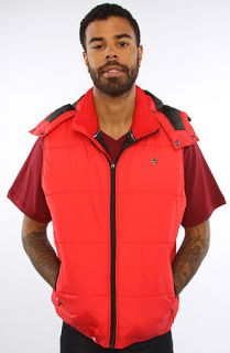 LRG Core Collection The Core Collection Puffy Vest in Red  Karmaloop