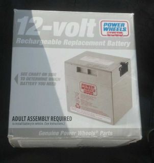Power Wheels Fisher Price 12 Volt Rechargeable Battery