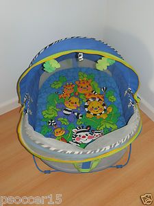 Fisher Price Bounce Play Activity Dome Portable Tent Bassinet