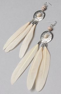 Accessories Boutique The Feather Drop Earring in White  Karmaloop