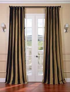 regency faux silk taffeta stripe curtains drapes luxurious affordable