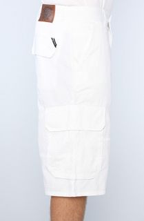 LRG The Planet Rock Classic Cargo Shorts in White