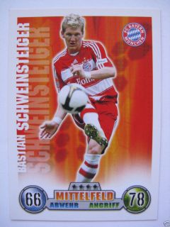 Schweinsteiger Soccer Card Germany FC Bayern Munich Topps Match Attax