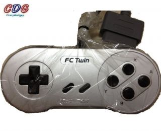 Controller for Twin NES SNES Video Game System Silver F