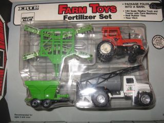 Ertl 1 64 Farm Toys Fertilizer Set Truck Deutz Allis Tractor Spreader