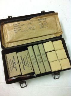 WWII Era Army First Aid Kit Medical Supply Hospital Medic Bandage