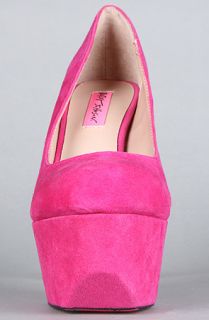 Betsey Johnson The Gemma Shoe in Fuchsia Suede