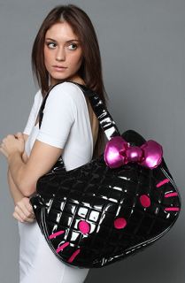 Loungefly The Hello Kitty Quilted Tote Bag in Black Patent  Karmaloop