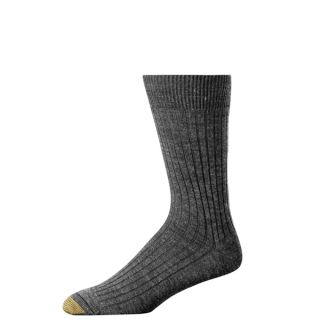 Gold Toe Mens Dress Socks Windsor Wool Charcoal Grey 3P