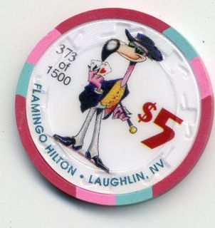 Laughlin Flamingo Hilton 1997 $5 Casino Chip