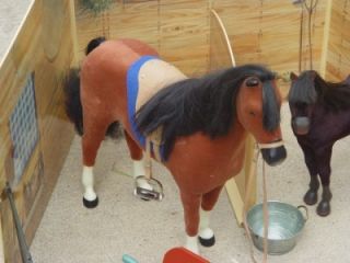 American Girl Felicitys Stable Set Horse Penny Saddle Foal Blanket