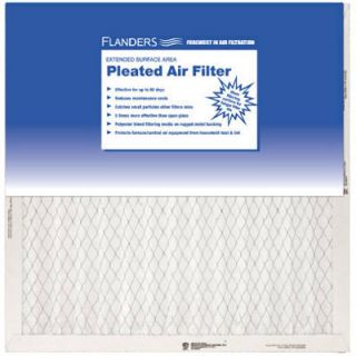 12 Pack Flanders 16 x 24 x 1 inch Pinch Pleated Air Filter